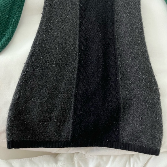 Theory green grey black wool sweater dress - Picture 8 of 15